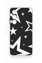 Realme C65 Compatible Black Mega Star Patterned Silicone Case - 2