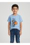 Boys Basketball Print Blue T-Shirt