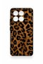 Poco X6 Pro Compatible Dark Leopard Leather Pattern Silicone Case - 2