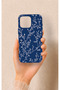 iPhone 16 Pro Max Compatible Thin Leaf Branch Pattern Silicone Case