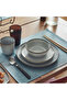 Akdeni̇z 6 Pieces Gladelig Plate, Gray, 25 cm Stylish, Simple, Timeless - 4