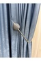 Curtain Accessory for Cornice Mounted Rope-Wrapped Ghost Curtain Rod 1 Piece (Easy Installation Without Drilling) Dark Gray - 2
