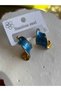 Maisonlune Blue Enamel Gold Color Stainless Steel Earrings Modern Wavy Design Women's Earrings - 3