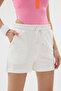 Women's High Waist Combed Cotton Mini Shorts