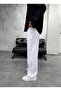 Men's Belt Detailed Linen Baggy Trousers - 2
