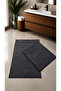 2-Piece Washable Non-Slip Base Bathroom Mat Set