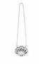 Silver Thin Chain Women's Mini Clamshell Bag |   Night & Invitation