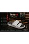 Size 45 Men's Reflexology Relaxing, Acupuncture Massage Slippers White - 3