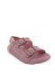 Girl's Dusty Rose Double Buckle Sandals – Lightweight, Non-Slip Sole Casual Summer Children's Slippers
