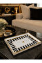 Love Bird Patterned Gold-White Framed Presentation Tray 33X23Cm - 3