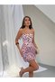 ACHIL Mini Elbise 1419 - Pembe - 5