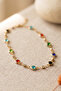 Colorful Zircon Stone Gold Color Anklet - 4