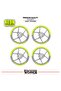 Cfmoto 450Sr Wheel Rim Strip – Half Rim Covering & 450Sr Lettering Sticker Set - 2