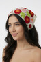 Summer Floral Patterned Triangle Knitwear Bandana |   Women's Adjustable Hair Accessory - 3