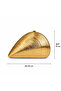 Gold Metallic Mussel Bag with Chain Strap |   Night & Invitation - 2