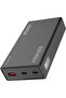 Bolt-20PD+ 20000mAh Power Bank 35W USB-C PD Fast Charging (Black) Triple Device Charging, LED Battery Display, In-Flight Approved, 22.5W USB-A Output, ABS+PC Construction