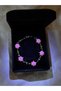 Valentine's Day Gift, Special Steel Bracelet with Rose Figure in a Lighted Box