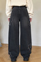 Unisex Star Appliqued Wide Leg Jeans - 2