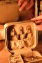 Leather Jewelry Box - Stylish Organizer Mini Leather Jewelry Organizer - 7