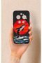 Mi 17 Ultra Compatible Red Sun Whale Patterned Silicone Case