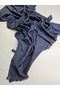 Shawl Thin Cotton Silk 4 Seasons Double-Sided Jacquard Plain 70 X 200 cm - 4