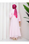 Buttoned Front Belted Lined Hijab Dress Rc6060 - 8