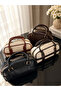 Women's Hand and Shoulder Bag Daily Use Cylinder Design 24X12X12 cm |   4 Color Options - 2