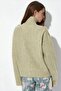 Viorna Ribbed Half Turtleneck Buttoned Cardigan - 3