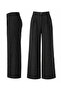 Women's Terra 100% Linen Trousers Summer Breathable Black W351-K0402-03 - 5