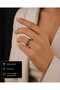 Ataturk Signature Patterned Adjustable Women's Ring – Antique Silver Color, Wide Band, Meaningful and Stylish