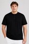 Men Slim Fit Short Sleeve Training T-Shirt, Black