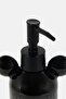 Sketchbook Ceramic Refillable Pump Bottle Dispenser, Black - 3