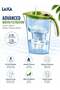 Water Filter Jug 2.3L Stream Line Fridge Door Pitcher with Bi-Flux Filtration Cartridge Quick Fill Lid Manual Indicator BPA Free Transparent Water Purifier Jug for Home Kitchen Drinking Water Cl - 2