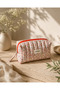 Makeup Bag Quilted Organizer - Travel Cosmetic Organizer Zippered Multi-Purpose Women's Bag 20X10X7 cm - 5