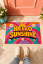 Hello Sunshine Modern Decorative Outdoor and Indoor Door Mat