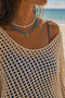 Summer Breeze Seahorse Figured Turquoise Bead Necklace - 2