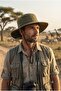 Unisex Khaki Safari Hat with Wide Brim Foldable Outdoor Camping Hat - 2