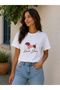 Women's Basic Love You Digital Printed T-Shirt - 2