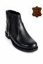 Men's Black Winter Fur-Lined Rubber Sole Stylish Casual Men's Comfortable Boots - 6
