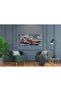 Graffiti Sports Car Canvas Wall Art | 50x100 Inches Gallery Wrapped | Neon Street Art Racing Car | Urban Garage Decor | Wild and Free - 3