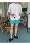Men's White Beauty Printed Oversize T-Shirt - 2