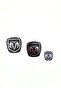 Fiat Linea Compatible Sticker Arma Front Rear Steering Set of 3 Metalized Ram Model