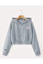 Girls' Hooded Bow Print Jacket