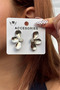Silver Color Flower Design Women's Earrings - 4