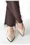 Galye Beige Skin Heeled Shoes - 3
