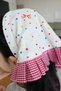 Polka Dot Gingham Ruffle Bohemian Crown Hairband with Clasp - Girls' Triangle Hair Bandana Scarf Crown
