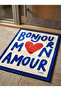 Non-Slip Sole Positive Energy Themed Washable Door Front-Bathroom Mat 40X60 cm