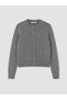 Vizyon New Season Gray Crew Neck Women's Knitwear Cardigan - 5