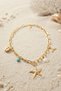 Gold Color Chain Necklace with Starfish Charm Detail - 2