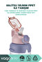 650ml New Collection Neck Strap Thick Silicone Straw Handle Lockable Lid Cute Friends Patterned Polycarbonate Kids School Water Bottle - 4
